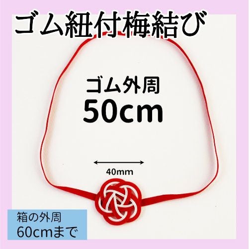 ゴム紐付水引梅結び／ゴム紐円周50cm | 《公式》老舗水引屋 大橋丹治