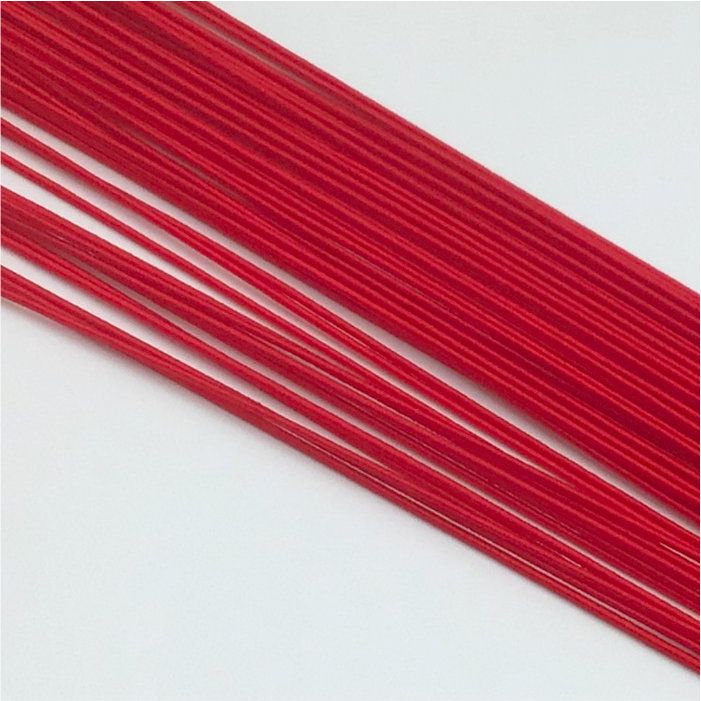 内職さん用絹巻水引 赤 5本入 2回目以降　水引梅結び製造用